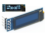 Купить 0.91&quot; 128x32 OLED графический дисплей Синие пиксели I2C | Интернет Магазин Arduino