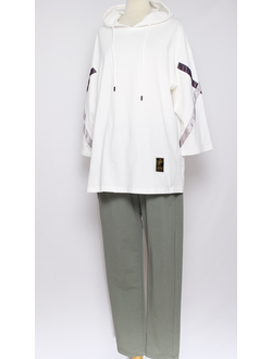 Худи  "Тесьма" белое