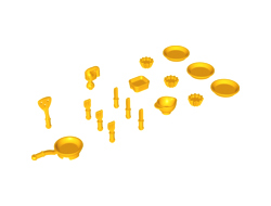 Friends Accessories, Kitchen, 17 in Bag Multipack, Bright Light Orange (93082 / 6037810)