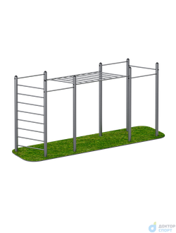 Рукоход с турниками и шведская стенка