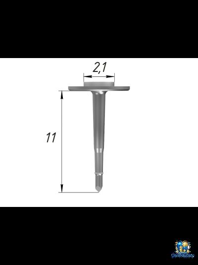 Пин безударный B2S 11.0 мм, арт. PIN-B2S-01.05