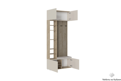 Бохо НМ-2 прихожая Дуб Крафт Серый/Кашемир