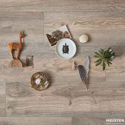 Ламинат MEISTER 6977 Дуб серый дикий в интерьере