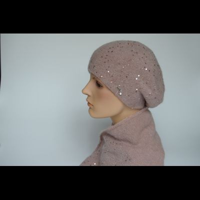 Vizio Италия 1042 S шарф розовый с пайетками