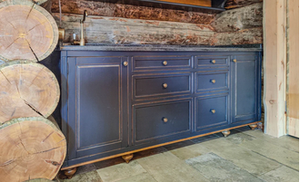 Мини-кухня в стиле кантри.