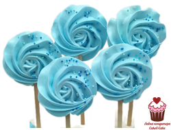 Безе на палочке Голубое