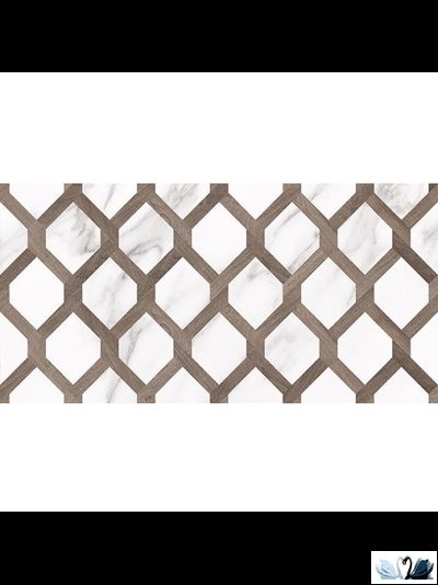 Плитка настенная Laparet Blanco белая узор 08-00-01-2677 20х40 см