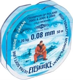 Леска зимняя &quot;Mikado Eyes Blue Ice&quot;, 50м / 0,18мм