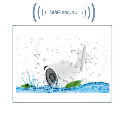 ACESEECCTV. Комплект уличного WiFi/LAN видеонаблюдения, видеорегистратор с WiFi модулем и 4 беспроводные видеокамеры, Full HD (1 порт RJ45)