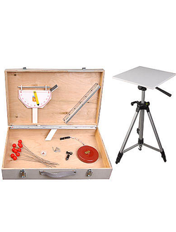 Школьная метеостанция с будкой (на стойках)