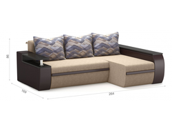 Диван-кровать Атика угловой, шагающий механизм