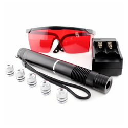 Синяя лазерная указка 20000mW DANGER + защитные очки