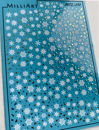 Слайдер-дизайн MilliArt Nails Металл MTL-257