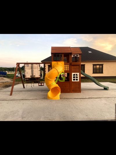 Детская площадка IgraGrad Клубный домик 2 с трубой Luxe