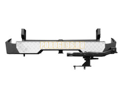 Задний силовой бампер серии Трофи на Toyota HILUX VII 2011-2014 (03.122.12)