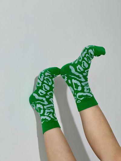 НОСКИ ПРИЯТНО "ЗЕЛЕНЫЙ ЛЕОПАРД"