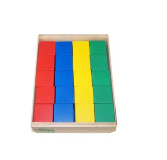 КДСн-001к Конструктор детский &quot;Строитель&quot;  Цветные кубики 40 шт.