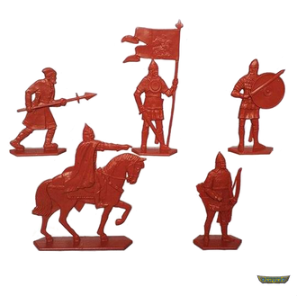 Ледовое побоище. Русские. Цвет - Голубой