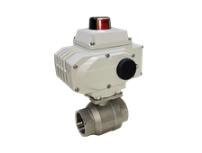 Купить двухсоставной шаровой кран из нержавеющей стали с электроприводом