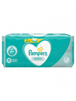 Салфетки влажные детские PAMPERS Sensitive 104шт