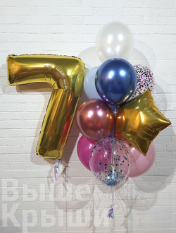 Сет "В стиле Тик Ток" (10 шариков + 1 цифра)