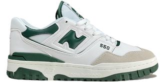 New Balance 550 White Team Forest Green