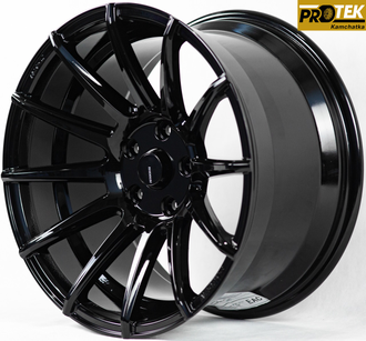 Комплект дисков R17 9,5J ET+25 5*114,3 Shogun RS-Z Черный (S136)