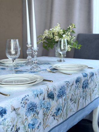 Скатерть прямоугольная "Васильки"
