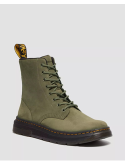 Dr Martens Crewson Leather Lace Up Boots green