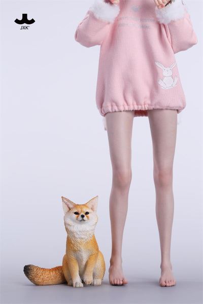 Толстенькая лисичка (рыжая) - Коллекционная ФИГУРКА 1/6 scale Fox Figurine (JXK241C) - JXK