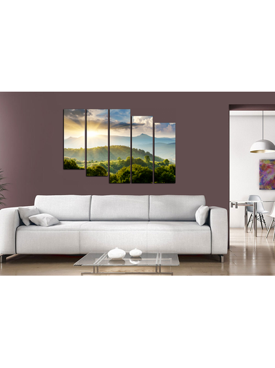 Модульная картина "Животворящие лучи солнца"