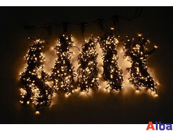 Спайдер 5 Нитей по 20 м, IP 54 , постоянное свечение Светодиодная гирлянда  Теплый белый