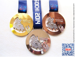 Олимпийские медали Сочи 2014 — купить модели-копий (реплики) с символикой Олимпиады Sochi 2014