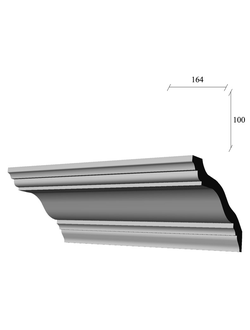 карниз гладкий К-15