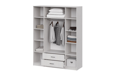 Шкаф ШК 1 (Серия 2) (Ясень анкор светлый), Ш 1601* В 2050* Г 520 мм