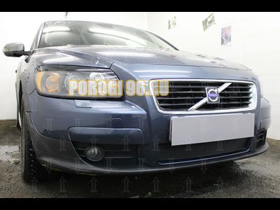 Защита радиатора Volvo C30 2006-2010 black PREMIUM