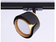 Трековый однофазный светильник со сменной лампой GL 5344 BK/GD черный/золото GX53 D100*66