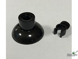 Присоска черная с клипсой для компрессорных и CO2 шлангов