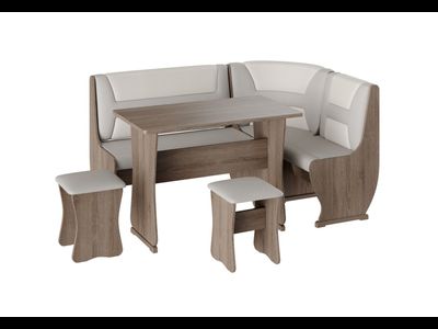 Кухонный уголок Уют тип 3 Дуб молочный (Бонмебель)