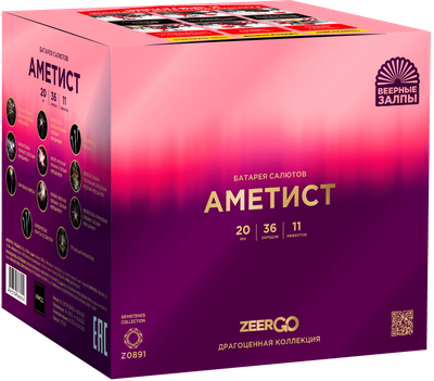 Батарея салютов АМЕТИСТ (0,8" / 36 залпов)