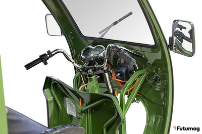 Грузовой электротрицикл Rutrike D4 КАБИНА 1800 72V1500W серый