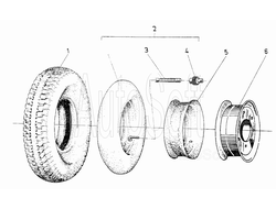 Асимметрическое колесо 7.00-12 5973-4.00.00.00