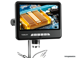 Цифрoвoй микроскоп TОМLОV DМ402 Prо 2K 1200Х, 10,1-дюймовый экран.