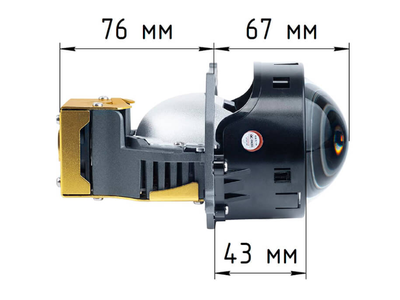 Билед модули Aozoom A20 2024 3.0 дюйма, 2 чипа, 5500K, 12V, 53W/70W, крепление 3R (комплект, 2шт)