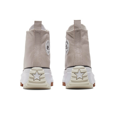 мужские теплые кеды Converse Run Star Hike бежевые высокие кожаные на платформе 169242C
