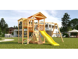 Детская площадка Савушка Мастер 3 с качелями Гнездо купить в Воронеже