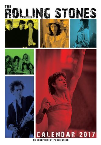 Rolling Stones Календарь 2017 ИНОСТРАННЫЕ ПЕРЕКИДНЫЕ КАЛЕНДАРИ 2017, Rolling Stones CALENDAR 2017