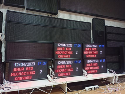 Табло происшествий на производстве 370*690мм