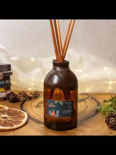 Диффузор для дома с фибровыми палочками 100 мл (ароматы в ассортименте)