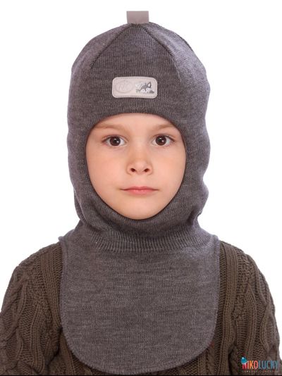 Шапка-шлем "NK"   20101-01, цвет темно-серый р. 48-50